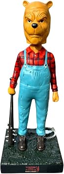 Bobbletopia Winnie the Pooh Blood and Honey 2 Bobblehead, Premium Polyresin Collectible Horror Statue, ITN Studios, 8 Inches Tall
