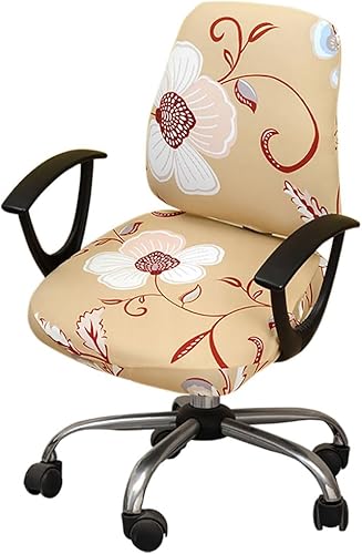 Funda para silla de oficina de computadora, funda universal protectora y elástica para silla giratoria elástica