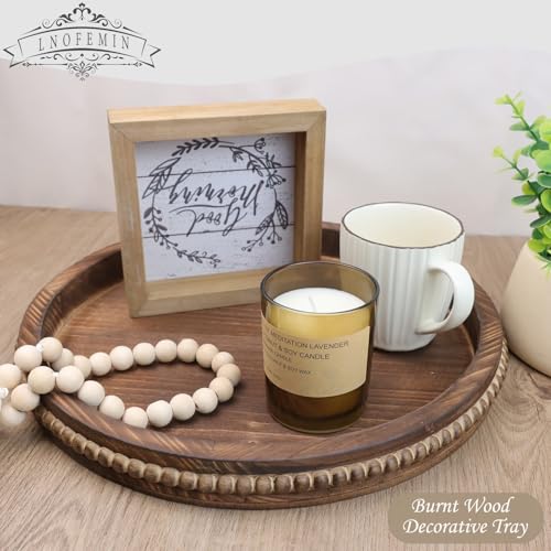 Round-Burnt-Wood-Serving-Tray-with-Beads-Wooden-Decorative-Tray-for-Entertaining-Decoration-and-Gifting Round Burnt Wood Serving Tray with Beads Wooden Decorative Tray for Entertaining Decoration and Gifting
