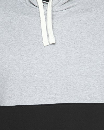 Image of CAHOOT Black Mens Contrast Panel Hoodie Hoodie
