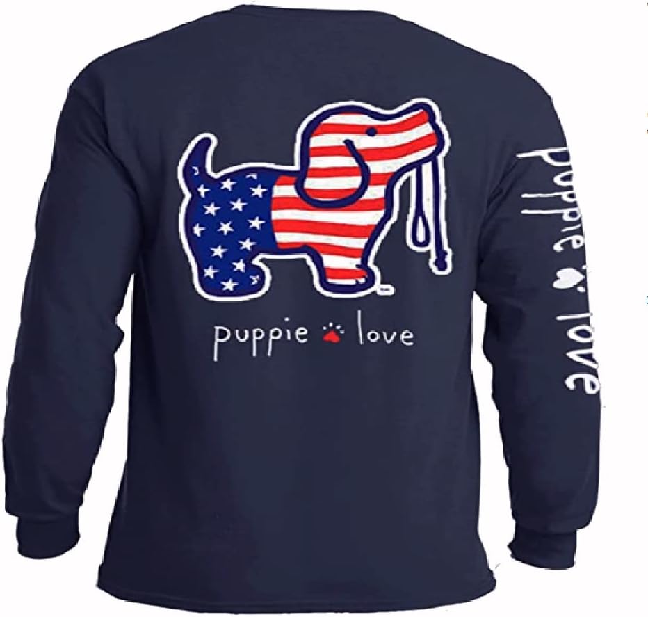 Puppie Love Rescue Dog Adult Unisex Long Sleeve Cotton T-Shirt