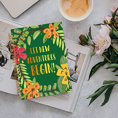 Inspirational Spiral Notebook Gifts For Women Teens Girls, Adventures Begin, Motivational Affirmation Notebook Journal For School Classroom Work, New Job Gift For Coworker160 Lined Pages, 6.2" X 8.25" #TOP3