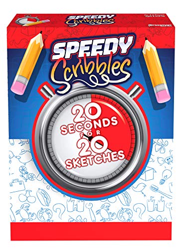 Speedy Scribbles - The 20 Seconds For 20 Sketches Drawing Game For 4-8 Players By Pressman #TOP14