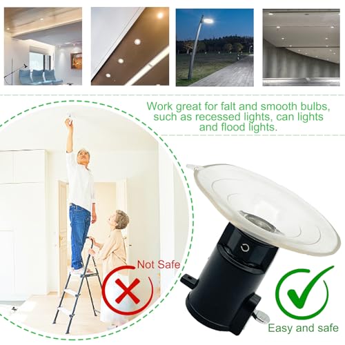 PETIT MANON Suction Cup Light Bulb Changer, Light Bulb Changer for High Ceilings and Recessed Lights, Suction Cup Flat Light bulb Remover Tool for Living Room Home Track Lights - Thumbnail 6