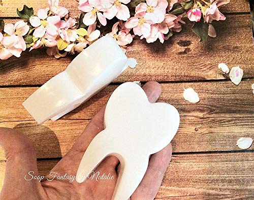 Tooth Silicone Mold, Funny Teeth Shape Novelty Ice Cube Tray, Chocolate Candy Dessert Jello Mold, Soap Making Mold, Cake Baking Pan, Perfect Gag or White Elephant Gift for Dentists - Thumbnail 4