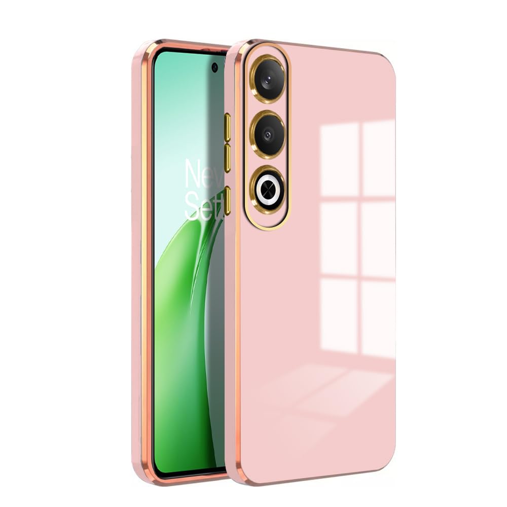 KARWAN® Luxury 6D Chrome Back Cover Case Compatible for Oneplus Nord CE4 |Slim Shockproof Soft TPU | Raised Lips Protection | Camera Protection | Stylish Back Case and Cover | -Pink (B0D3XKHKR6) Amazon Price History, Amazon Price Tracker
