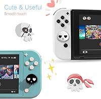 Vista 2 de PERFECTSIGHT Empuñaduras para el pulgar, bonitas tapas de Halloween para Nintendo SwitchSwitch LiteSwitch OLED, 4 piezas de cubierta de botón