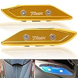  T-MAX 530 Espejos Laterales Tapacubos de Aluminio CNC para T-MAX 530 TMAX530 Tmax 530 2012 2013 2014 2015 2016 2017 Oro