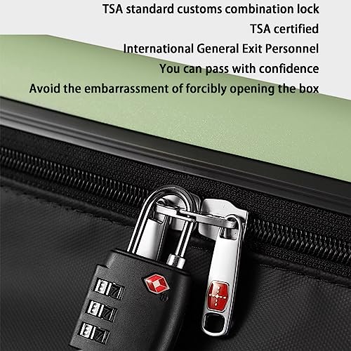 Luggage with Spinner Wheels, Foldable Lightweight Trolley Case, Large Capacity Suitcase, Adjustable Trolley, Customs Combination Lock4