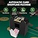 Unniweei Automatic Card Shuffler 1/2/4/6 Decks, Battery-Operated Electric Shuffler, Casino Card Game for Poker, Home Card Game, UNO, Phase10, Texas Hold'em, Blackjack, Home Party Club Game