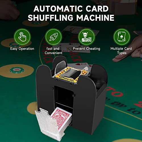 Unniweei Automatic Card Shuffler 1/2/4/6 Decks, Battery-Operated Electric Shuffler, Casino Card Game for Poker, Home Card Game, UNO, Phase10, Texas Hold'em, Blackjack, Home Party Club Game by Unniweei - Image 6