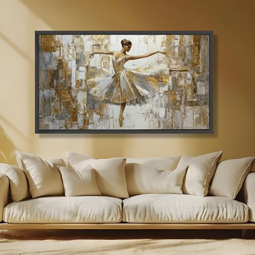 Tableau danseuse de ballet pour décorer un salon moderne chic