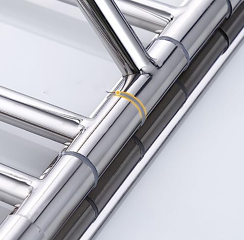 Barre porte-serviettes murale rotative sans perçage support étagère douche multifonction - 6