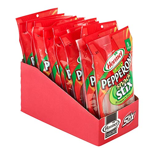 Hormel Stix - Ready to Eat Turkey Pepperoni Sticks (Pack of 12)