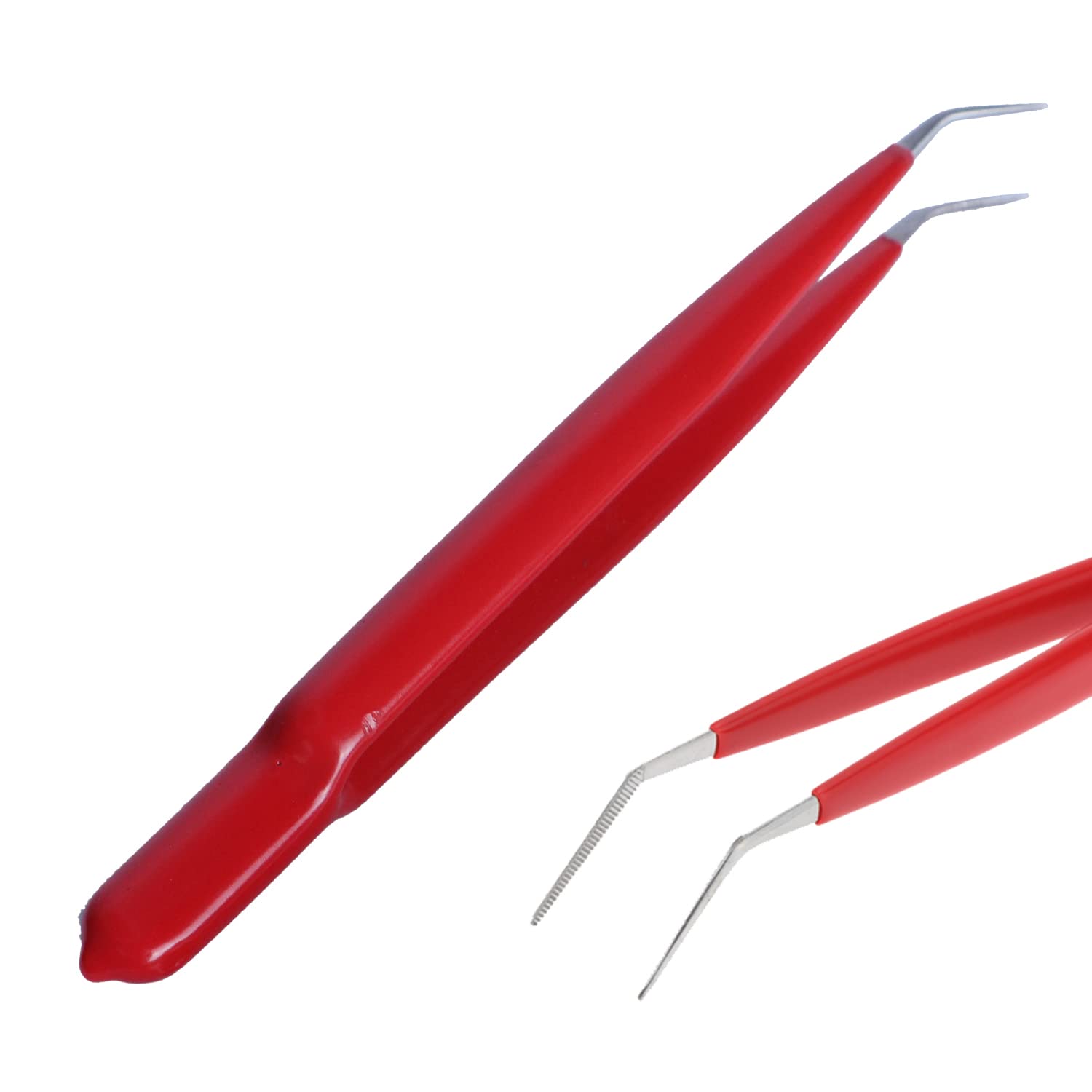 Alis Fully Insulated Curved Tip Forceps Anti Slip Tweezers Working with Live Electrical Wires Working Length 17 cm (Insulated Curved Tip) (B09P3X11JK) Amazon Price History, Amazon Price Tracker