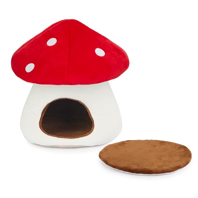 Foto 5 de 8 de Balvi Cama para cobaya Mushroom Cama de Tela con diseño de Seta para pequeños roedores Poliéster