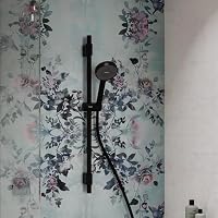 hansgrohe Activera Select S - Duschset mit Duschkopf wassersparend (EcoSmart, 2 Strahlarten), Duschschlauch (1,60 m) und Duschstange (72 cm) mit variablem Bohrlochabstand, Mattschwarz, 28048670 – Ansicht 9