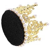 HAKIDZEL ヘルメットホーン 合金クラウン装飾品 ゴールド ラインストーン付き ヘルメットアクセサリー 冬季スポーツ用 電動スクーター乗車向