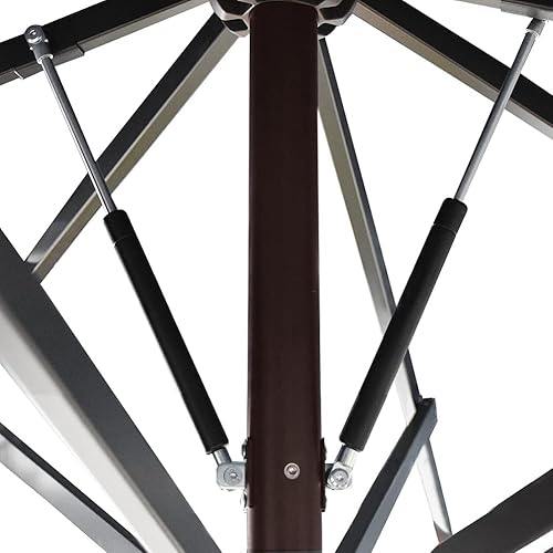 Miniatura 7 de EliteShade Sombrilla de patio de 11 pies para mesa y exteriores, uso comercial, no se va a decolorar durante 10 años, despliegue automático, con