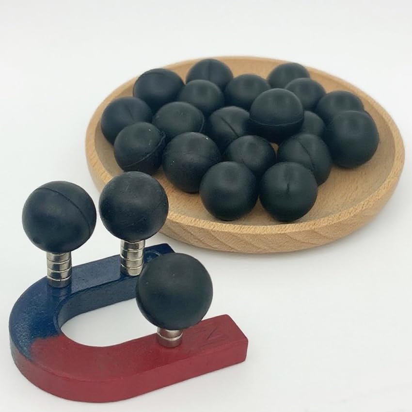 Lambid 30 x .68 Cal Rubber Steel Paintballs 6.7 Grams Hard Iron Infused Rubber Projectiles Ammo of 68 Caliber Compatible with Pistelle X-68, Byrna SD/LE, Salt Supply, Grimburg Gavle for Self Defense