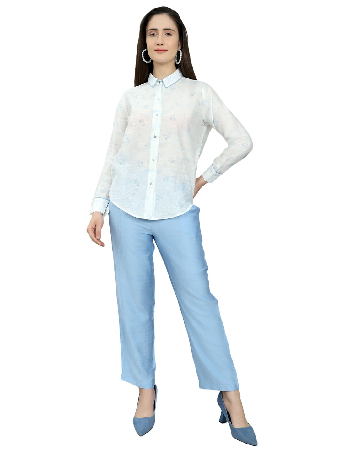 Women Regular Fit Printed Half Sleeve Round Neck Coordinate Set | Stylish Two Piece Outfit for Ladies | Elegant Western Co-ord Dress (Pack Of 1)-image-20