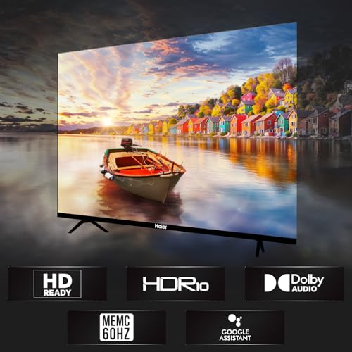 Image of Haier 80 cm (32 inches) HD Ready Smart LED Google TV LE32W400G (Black)
