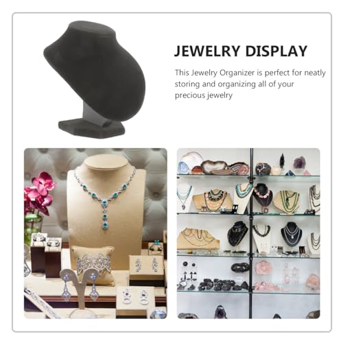 Présentoir de collier Healvian buste de présentation bijoux base robuste anti-rayure - 6
