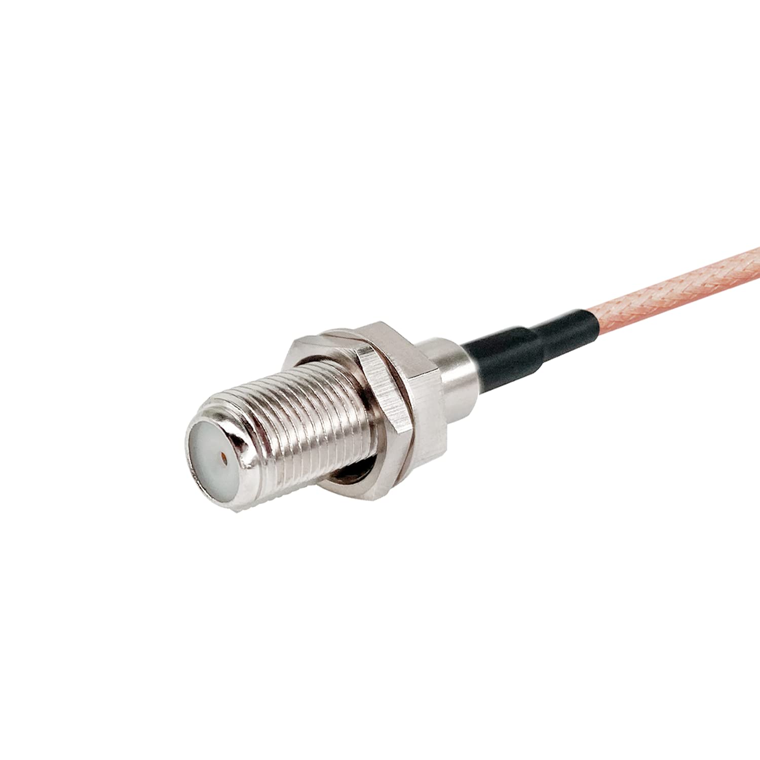 Vecys F Female to TS9 Male Right Angle 90 Degree RF Coaxial Cable RG316 30cm/12in for 2G 3G 4G Antenna Router TV HDTV DVB-T DVB-T2 - Image 4