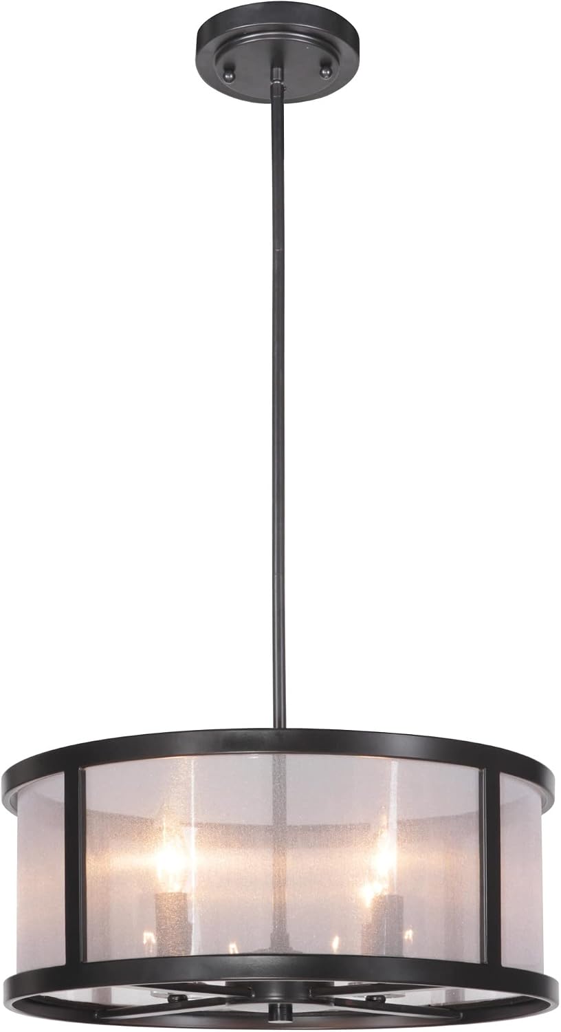 Craftmade Danbury 4 Light Pendant Matte Black