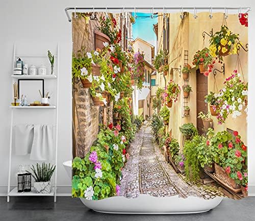 LB Tropical Fish Shower Curtain for Kids Coral Reef Marine Life Bath Curtain with Hooks Blue Sea Anti Mould Waterproof Polyester Fabric Bathroom Curtains,59x71 inches