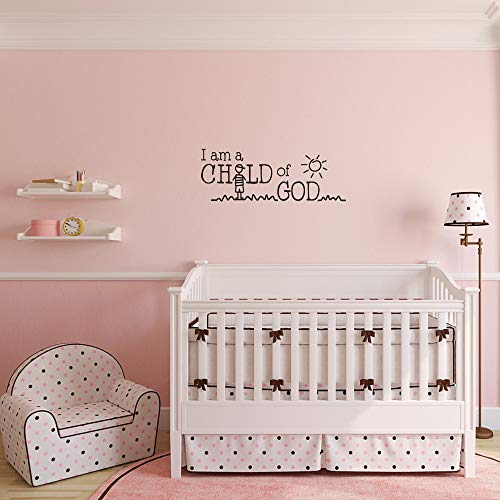 Vinilo Decorativo Letras I am a Child of GOD 55x20 cm miniatura 3