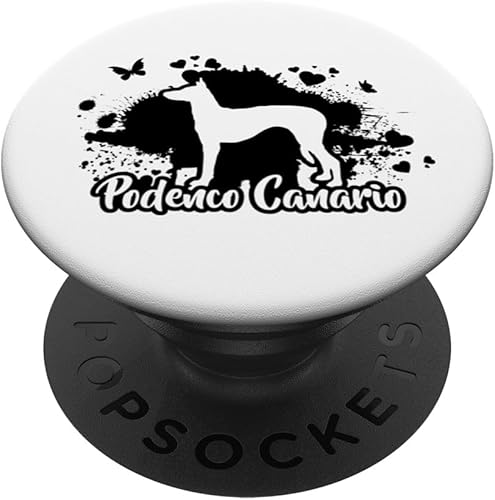 Funny Proud Podenco Canario dog mom funny dog PopSockets Swappable PopGrip