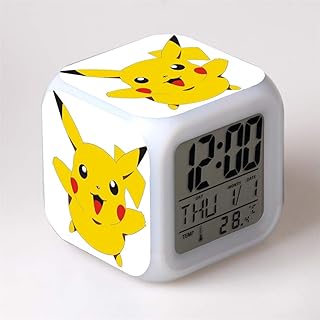 Orlando MR Sveglia Digitale Sveglie per Bambini con 8 Suoni Wake-up Light per Bambini con 7 Colori Regalo per Ragazze Ragazzi,A