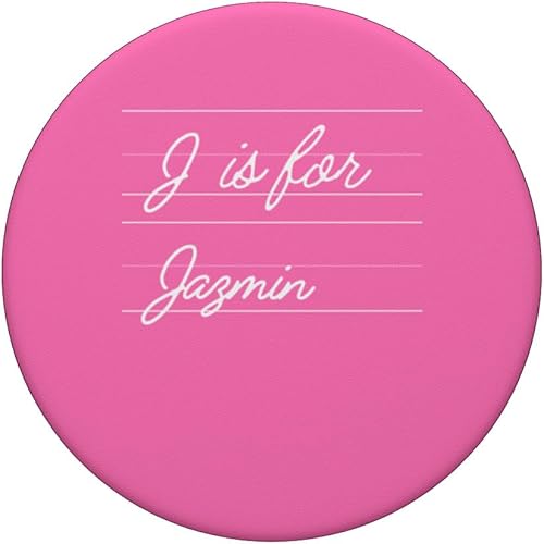 Miniatura 3 de Personalized J is for Jazmin Name Student Kindergarten Girl PopSockets Standard PopGrip