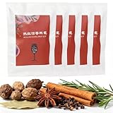 Kit D'épices pour Vin Chaud (5 Sachets) avec Cannelle, Clous de Girofle et Anis Étoilé. Trois Saveurs pour Cidre de Pomme, Vin Chaud, Grog et Boisson Chaude Des Fêtes.(Original flavor)