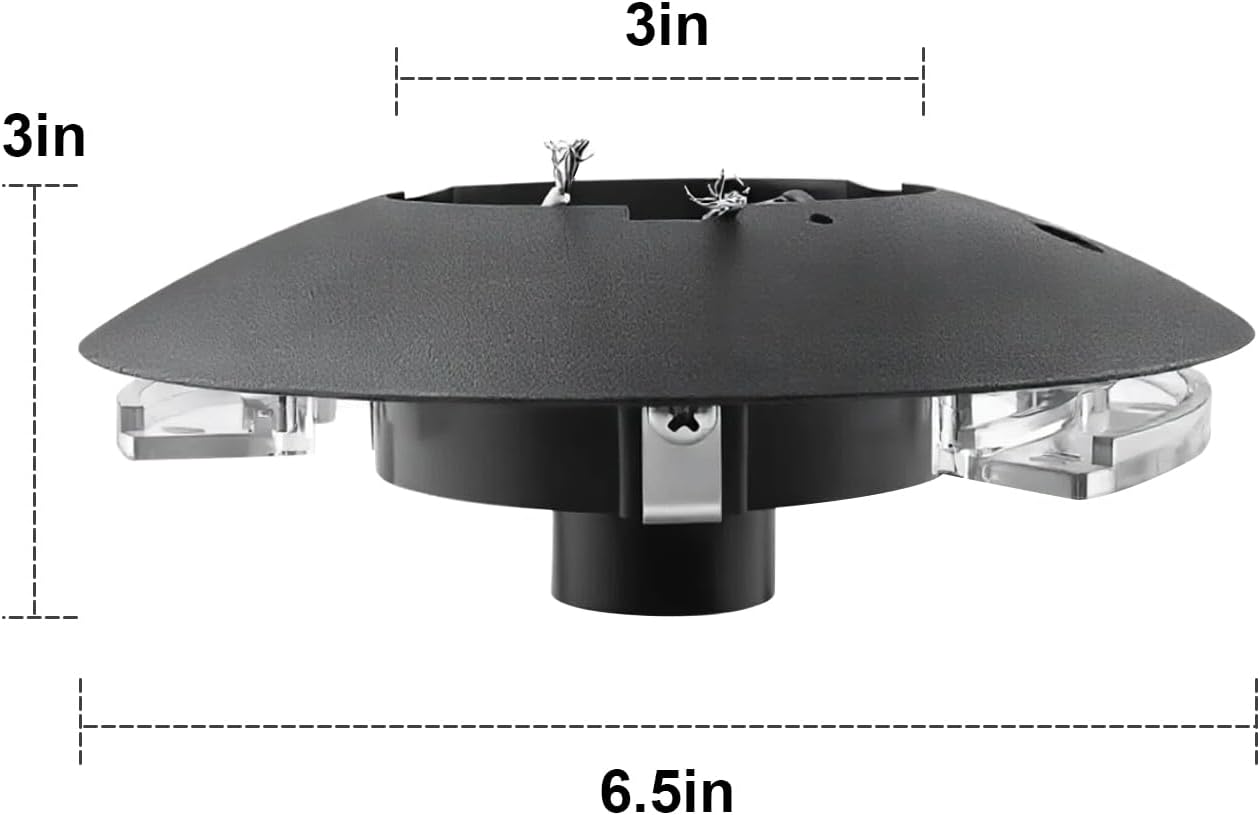 Wing Clip Fitter for Outdoor Lamppost Globe Street Light image 2