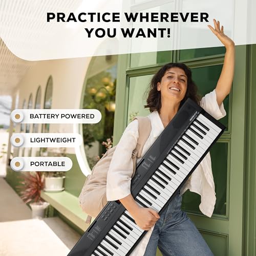 Piano digital Alesis de 88 teclas con 480 sonidos, altavoces y lecciones para principiantes miniatura 6