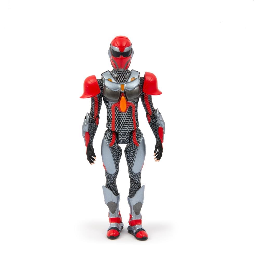 GORMITI THE NEW ERA, Scion of the Fire Clan Zane Action Figure, 15cm Articulated Character with Silver Effect Armour, Highly Detailed Collectible Toy for Kids Aged 4+