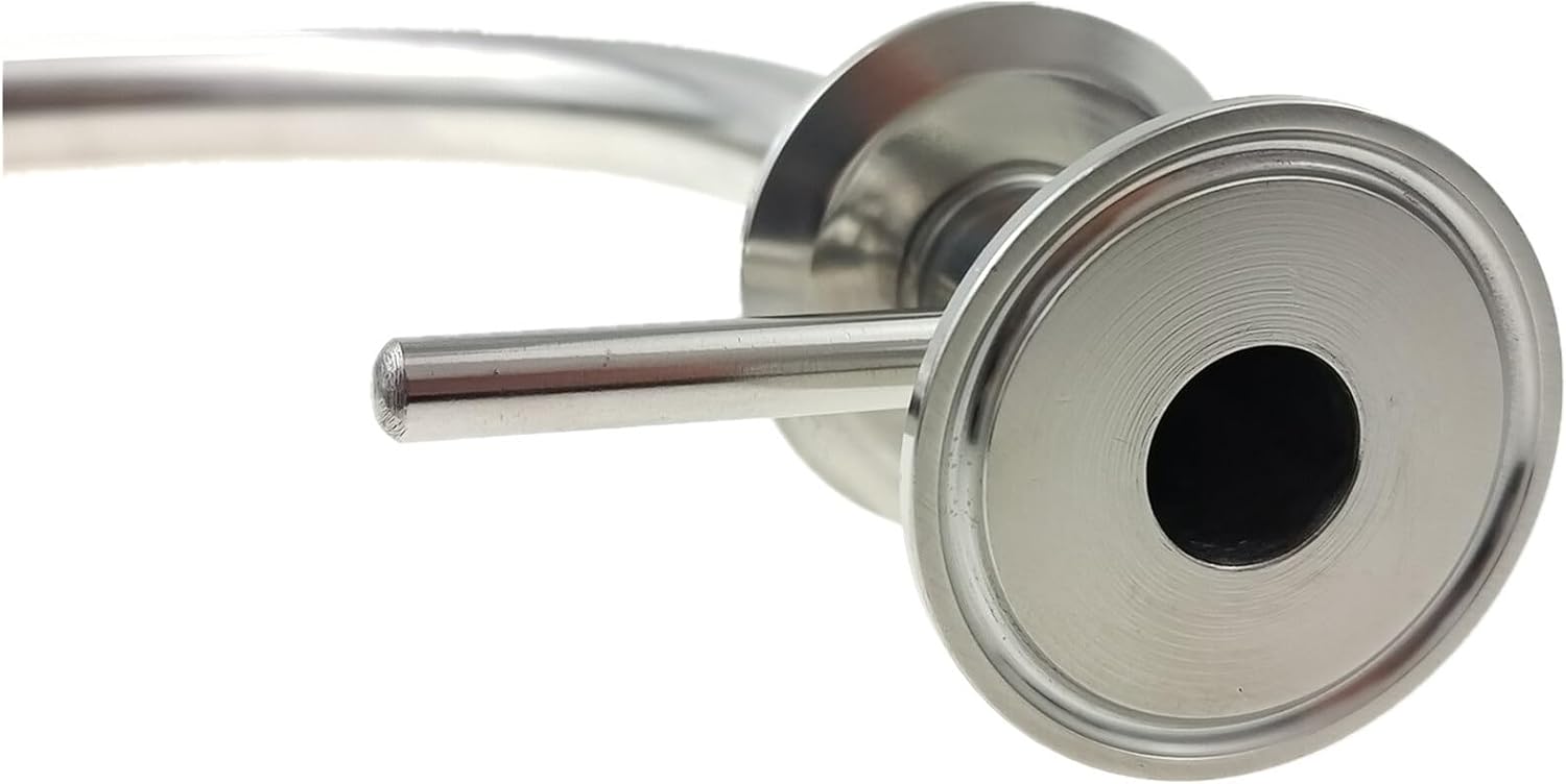 3/4" (19mm OD) with 1.5" Tri Clamp Pickup Dip Tube Home Brew Fitting Tri Racking Arm Stainless Steel SS304