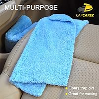 CARCAREZ Microfiber Towels for Cars, Car Drying Wash Detailing Buffing Polishing Towel with Plush Edgeless Microfiber Cloth, 450 GSM 16x16 in. Pack of 6 — image 6