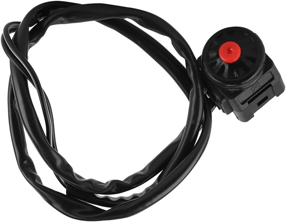 Keenso Motorbike Horn Switch, 7/8inch 22mm Switch Horn Button, Universal Handlebar Motorbike Enduro for Motorcycle Bike ATV Dirt Bike