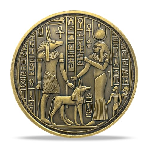 TOYTOSMPL Anubis and Ancient Egyptian Religious Coin Gift Set | Inspirational Medallion | Faith-Based Gifts for Spiritual Encouragement for Men & Women by TOYTOSMPL - Image 2