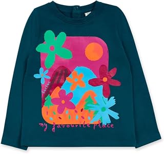 Camiseta Punto de niña Color Verde colección treking Time