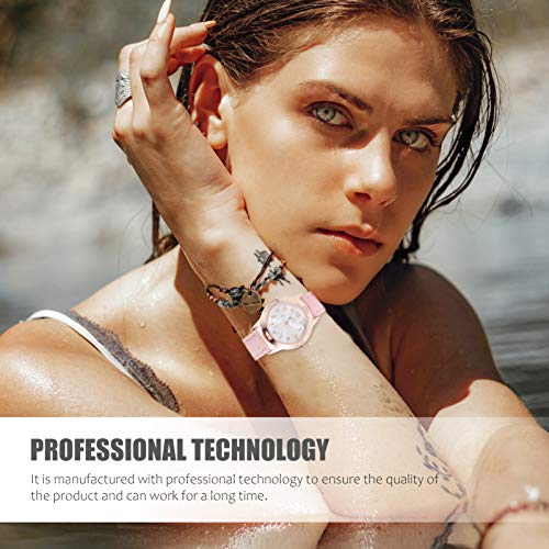 ULTECHNOVO Couro Moda Relógio de Pulso Das Mulheres Assistir À Prova D' Água de Metal Aniversário P