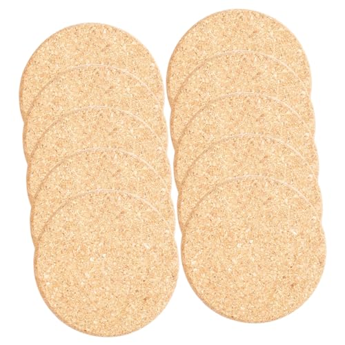 Toddmomy 10pezzi Sottobicchieri Sughero Rotonper Vasi da Fiori Tappetini Assorbenti per Piante Design Personalizzabile per Casa e Giardino