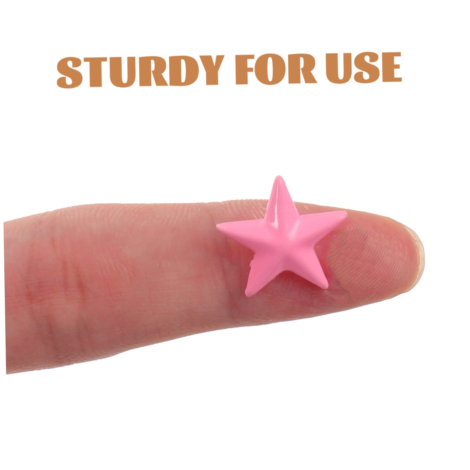 SHINEOFI 300 Piezas Clavos Estrella De Cinco Puntas Estrella De Cinco Puntas Uñas Accesorio Diy Tachuelas Para Ropa Pernos Prisioneros De Bricolaje Punk Encantos De Remache Remaches Metal