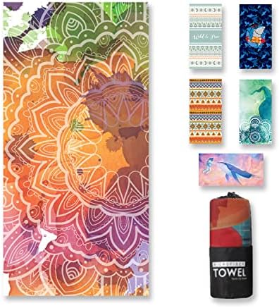 Abinise Beach Towel, Microfiber Beach Towels, 32”x62”for Kids,Men,Women,Girls,Boys, Oversized, Quick Dry,Sand Proof, Beach Blanket,Towel for The Swimming, Sports (Coral Orange)