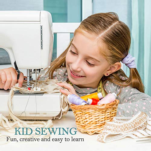 SOLEDI Sewing Thread Polyester Thread Kit 60 Color Each 250 Yards Length Spool with 2 Needle Threaders and 16 Needles for Sewing and Manual Machines