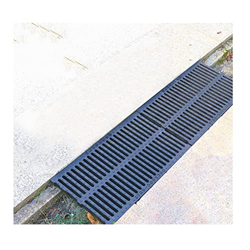 Grille de caniveau extérieure pour pelouse et allée de jardin propre sans flaques