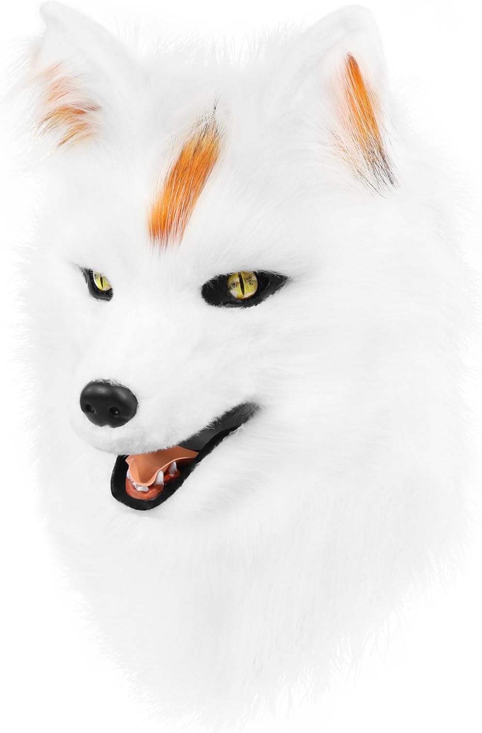 COSYEARS Animal Wolf Mask Cosplay Costume Accessories Furry Faux Fur Dog Fox Full Head Therian Masks Anime Dress up Party